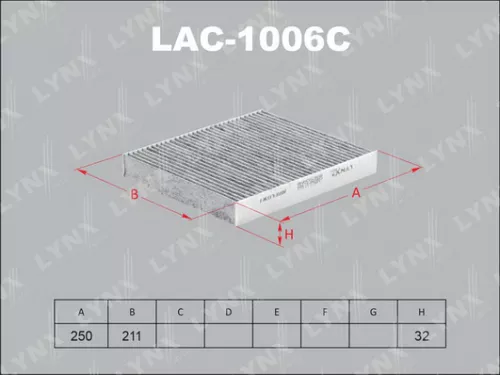 Cabin filter, carbon