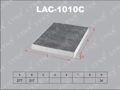 Cabin filter, carbon