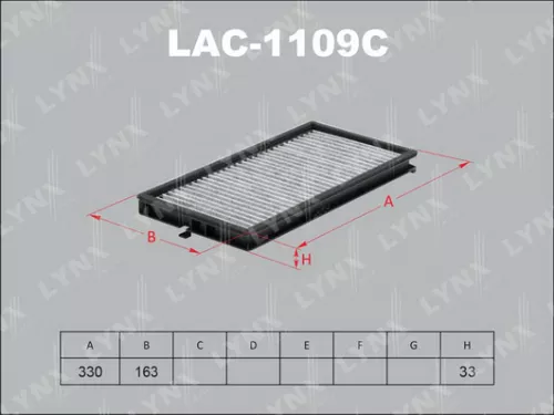 Cabin filter, carbon