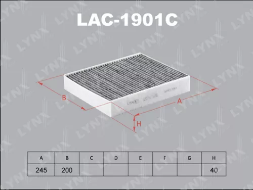 Cabin filter, carbon