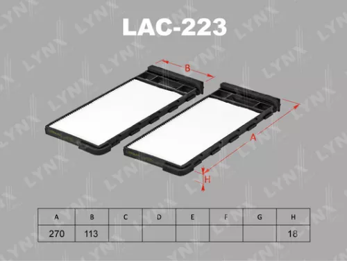 Cabin filter (x2)