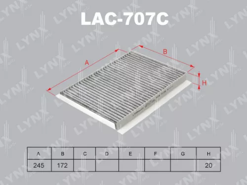 Cabin filter, carbon