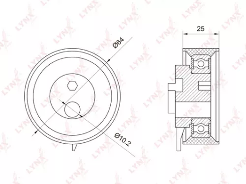 Tension pulley, timing belt