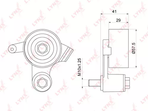 Tension pulley, timing belt