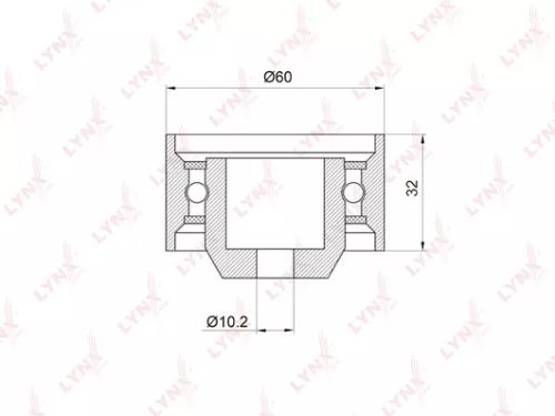 Deflection/Guide pulley, timing belt