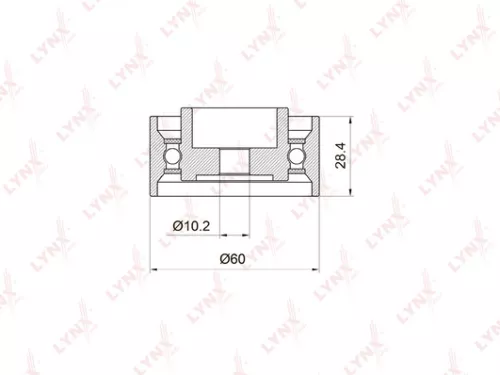 Deflection/Guide pulley, timing belt