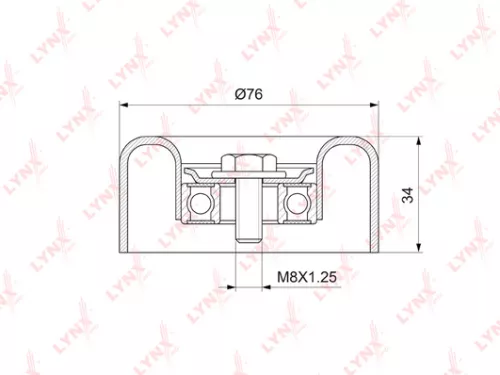 Tensioner Pulley, poly v-belt