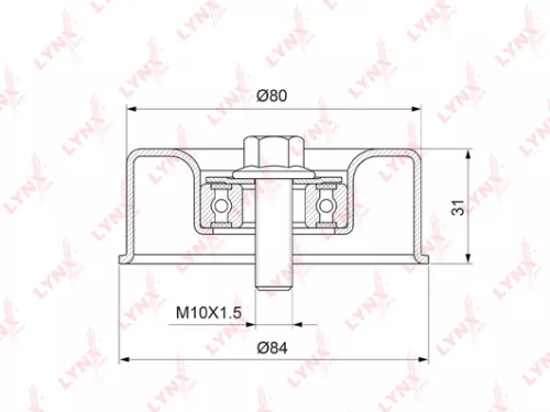Tensioner Pulley, poly v-belt